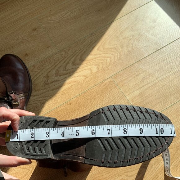 FRYE | Size 7D US Men's Leather Brown Double side zip Boots - Picture 15 of 16